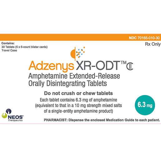 Adzenys XR-ODT (amphetamine XR ODT)