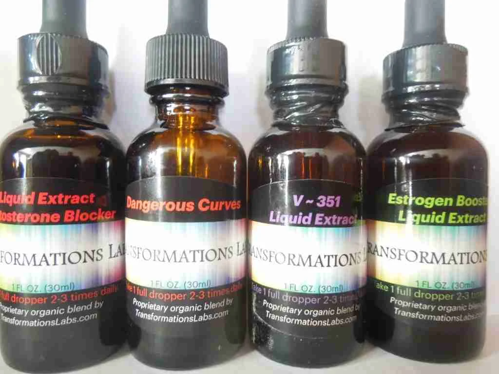 Buy Estrogen Booster, Testosterone Blocker, V ~ 351, Dangerous Curves Synergizer (with Piperine) - Liquid Extracts - 4 Pack
