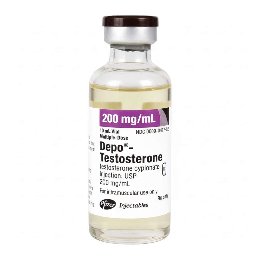 Depo-Testosterone Injection 200mg/mL MDV 10mL Each