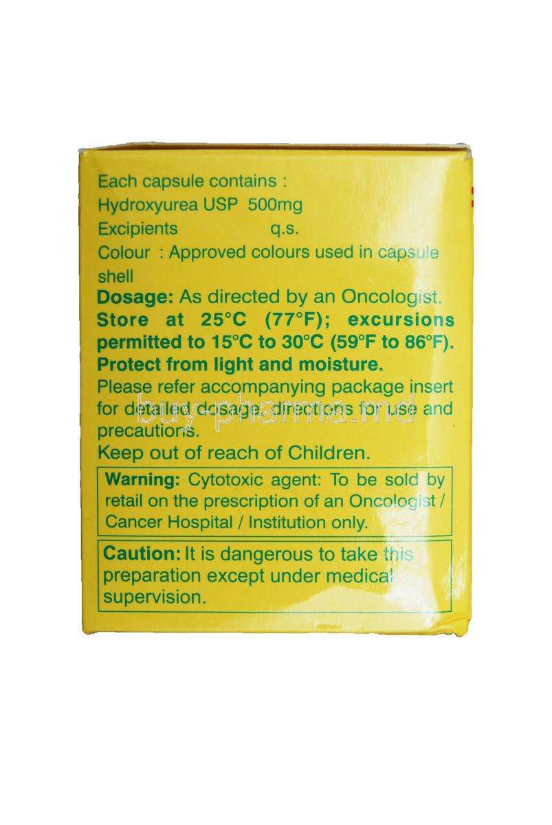 Hydrea 500mg Capsule (Hydroxyurea) thumbnail 2