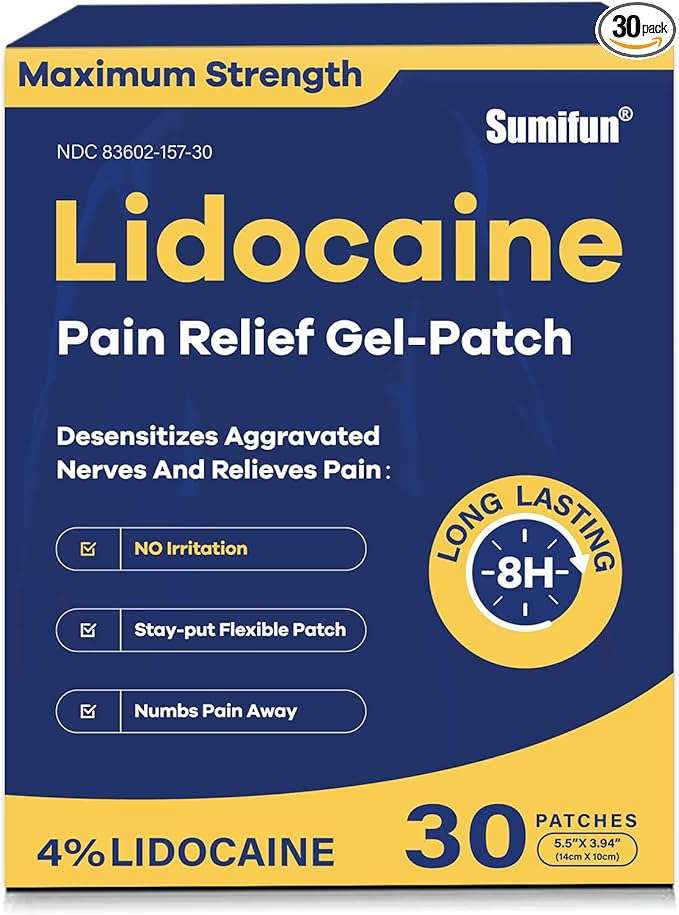 Lidocaine Pain Relief Patch thumbnail 2