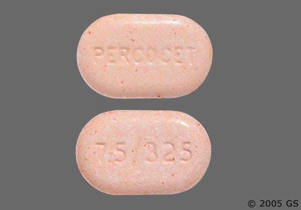 Percocet 7.5mg-325mg Tablet, Price Each Per Pill!