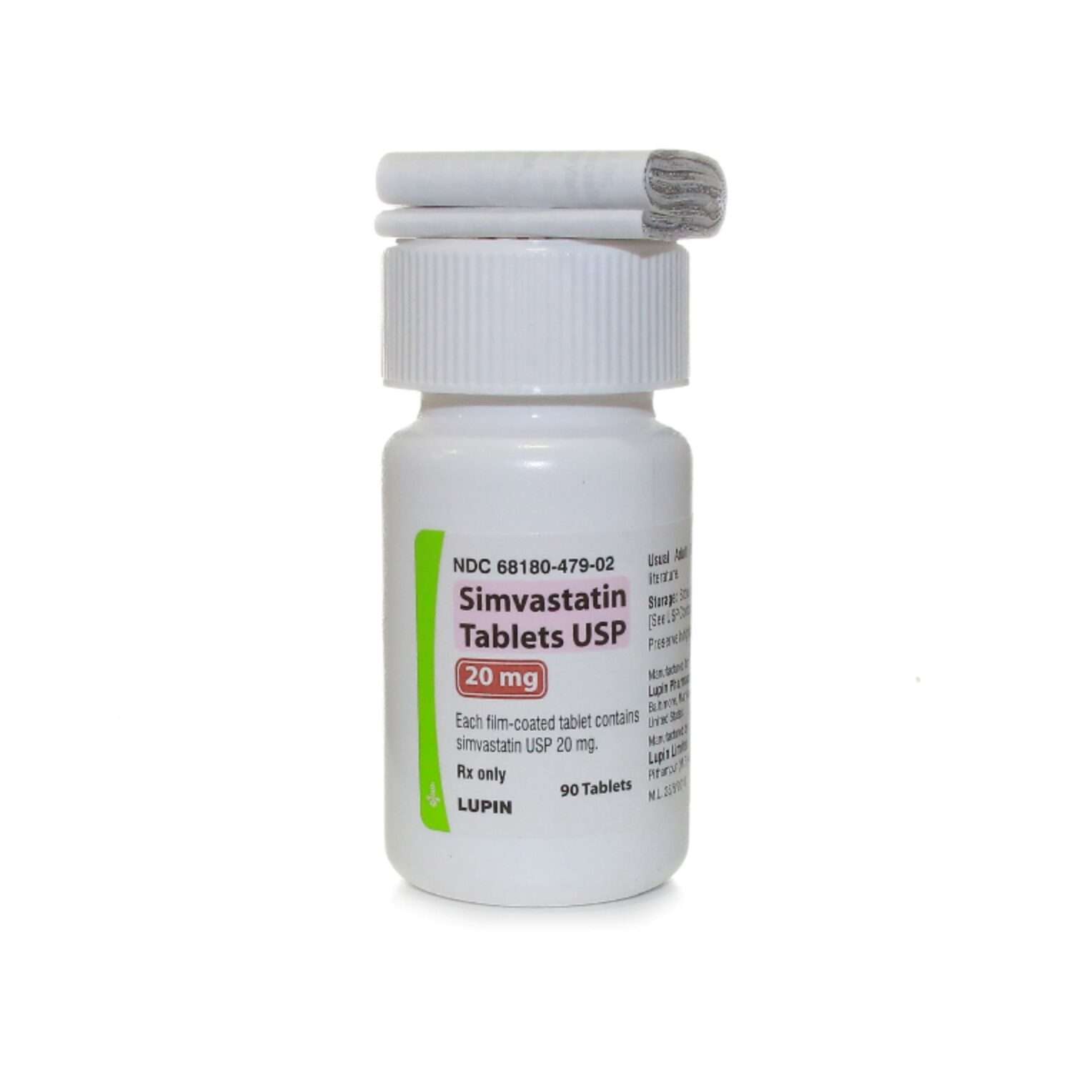 Simvastatin 20 mg Tablets, 90 Count thumbnail 1