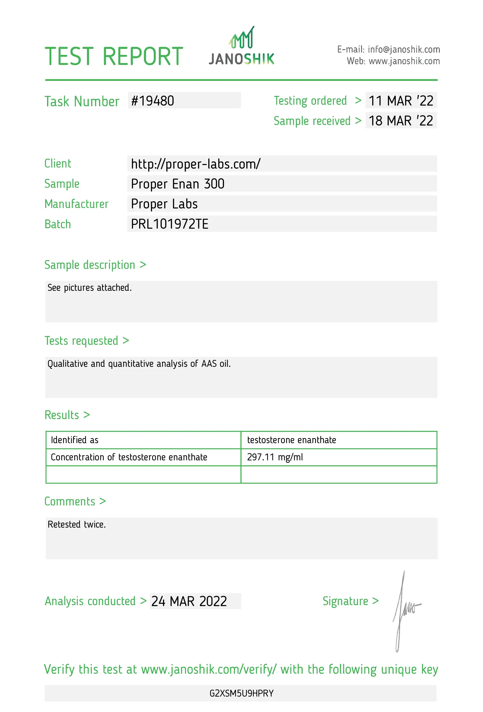 Testosterone Enanthate 300 – Proper Labs thumbnail 3